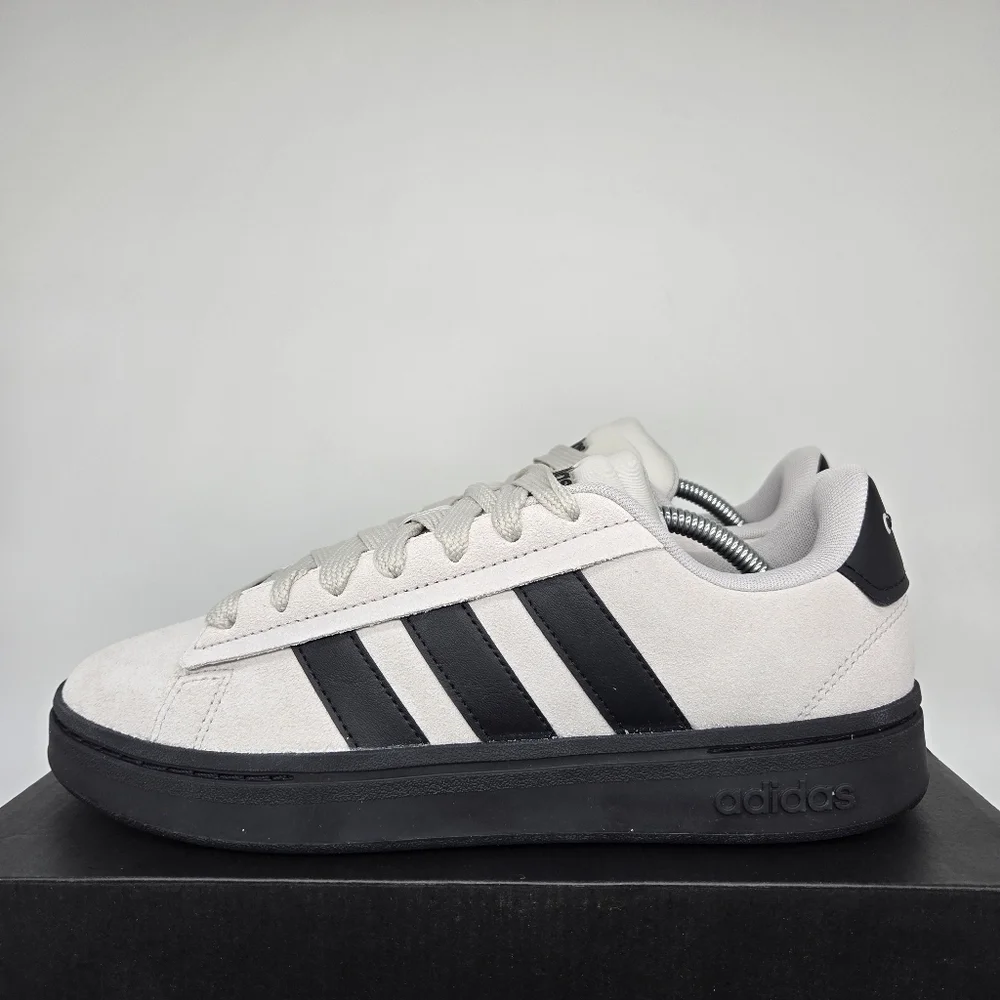 New adidas Grand Court Alpha 'Grey Black' IH1287 Men's Shoes Size 10.5